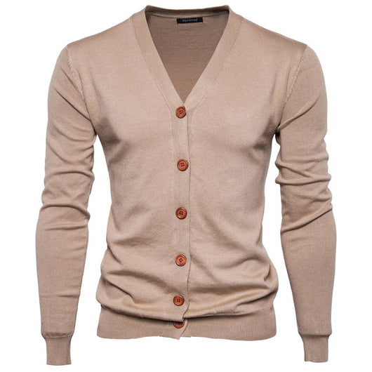 Suéter Cardigan Básico Hombre Otoño Invierno - Diseño Suelto y Versátil - Image 3