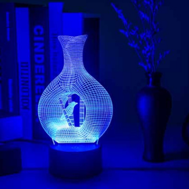 Lámpara LED 3D con Diseño Creativo para Iluminación Nocturna - Image 4