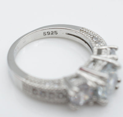 Anillo de Compromiso con Circonita Incrustada - Diseño Europeo y Americano - Image 5
