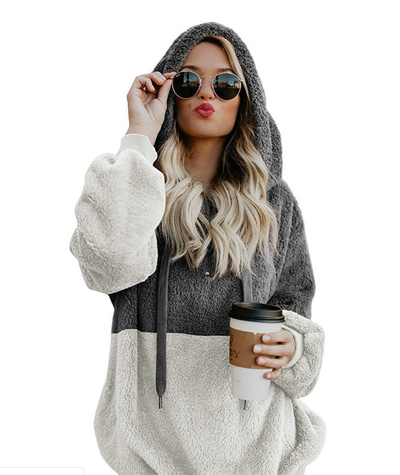 Sudadera Deportiva Mujer con Cierre y Parches - Cálida y Cómoda para Otoño Invierno - Image 16