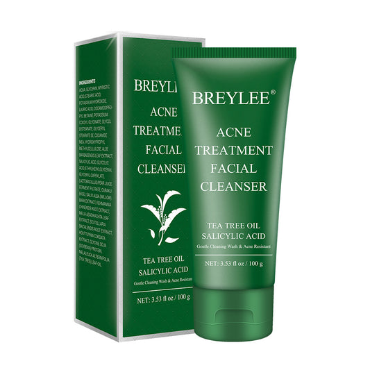 Limpiador Facial con Árbol de Té Breylee - Purificante Profundo