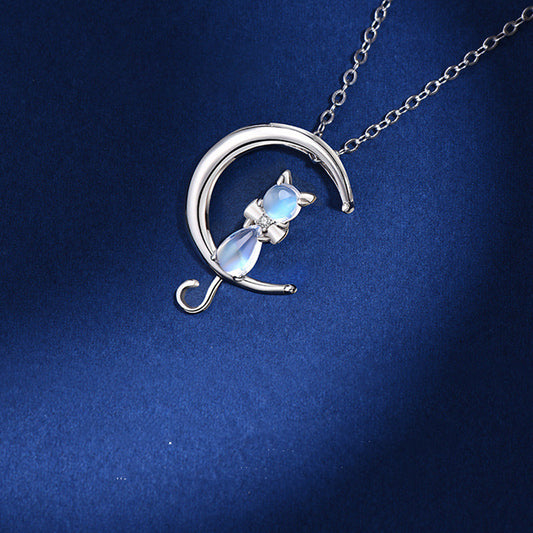 Collar de Plata Esterlina Minimalista Estilo Coreano
