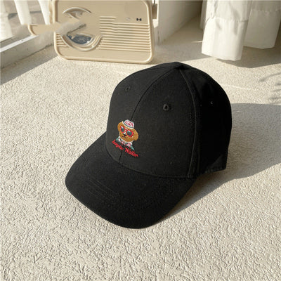 Gorra de Béisbol Infantil con Diseño de Perro Marrón y Marco Rojo - Image 4