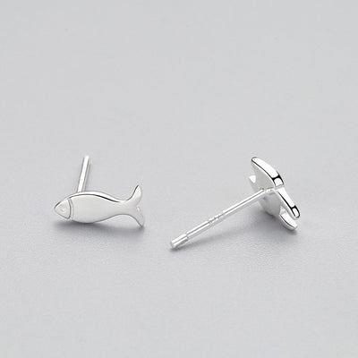Aretes de Plata 925 Asimétricos con Diseño de Gato y Pez - Joyería Personalizada para Mujeres - Image 3