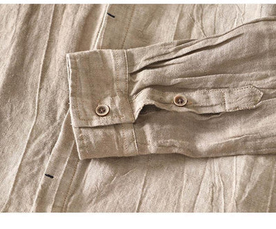 Camisa de Lino Manga Larga Clásica - Image 18