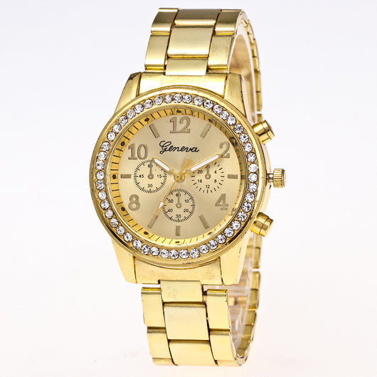 Reloj para Hombre Geneva Diamond con Movimiento de Tres Ojos - Cuarzo Aleación - Image 12