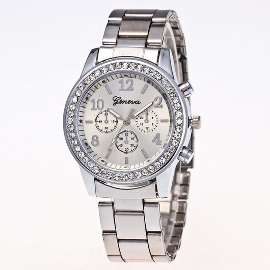Reloj para Hombre Geneva Diamond con Movimiento de Tres Ojos - Cuarzo Aleación - Image 10