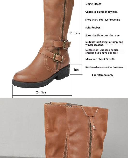 Botas Dr Martens Talla Grande con Cierre Lateral y Suela Gruesa para Mujer - Image 9