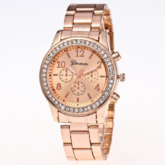Reloj para Hombre Geneva Diamond con Movimiento de Tres Ojos - Cuarzo Aleación - Image 14