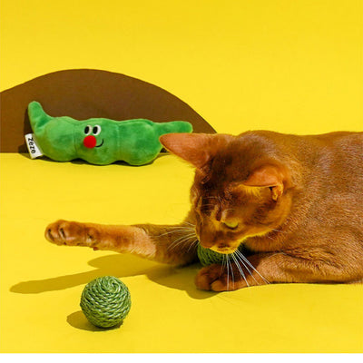 Juguetes Interactivos para Gatos - Pelotas de Sisal y Bastón Teaser - Image 6