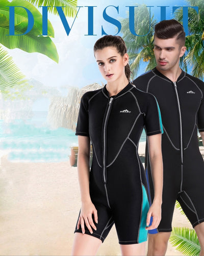 Traje de Neopreno Unisex Grueso con Manga Corta para Buceo y Surf - Image 2