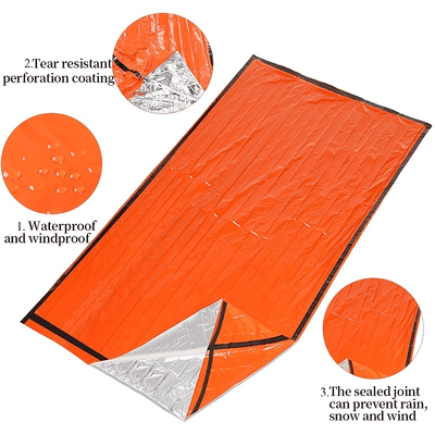 Saco de Emergencia Térmico Portátil - Manta Impermeable y Resistente al Viento para Camping - Image 15