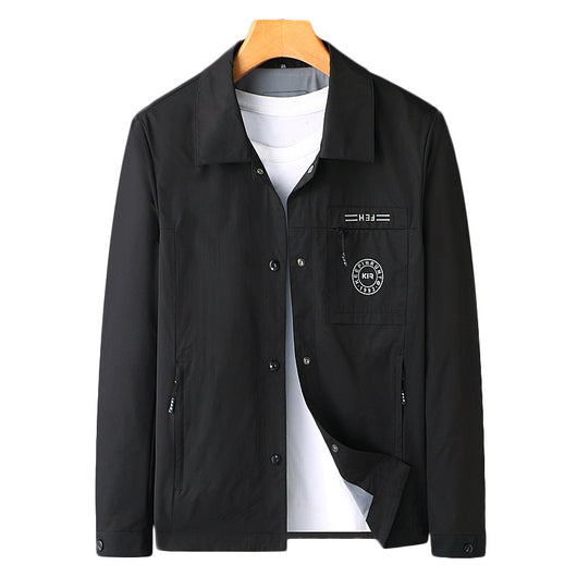 Chaqueta Casual de Solapa para Hombre Sin Arrugas - Image 4