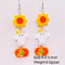 Horrifying Halloween Decorations Bloody Severed Head Pumpkin Flower Ghost Acrylic Pendant Earrings JE1093D