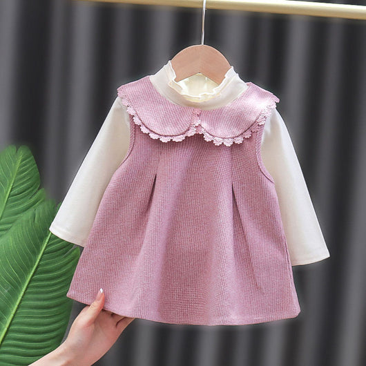 Ropa de Primavera y Otoño para Niñas - Colores Sólidos - Image 6