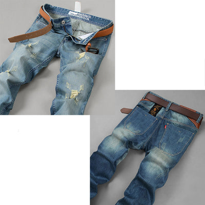 Jeans Rectos Holgados Tendencia Juvenil Marca Casual Ajustado - Image 27