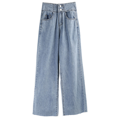Pantalones Anchos de Cintura Alta con Detalle de Incrustación - Image 15