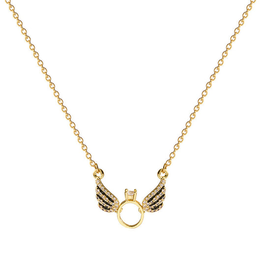 Collar de Perla en Acero Titanio de Diseño Exclusivo para Mujer - Image 2