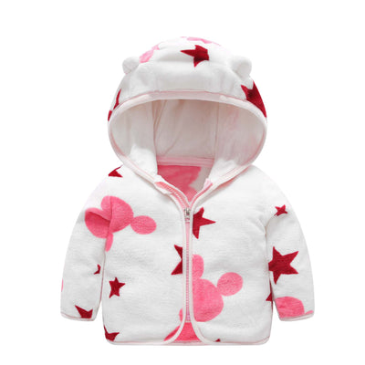 Chaqueta Acolchada de Polar Coral con Capucha para Niños - Image 15