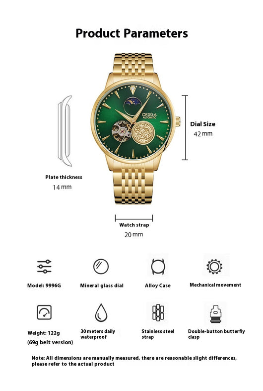 Reloj Automático Mecánico de Lujo para Hombre Ejecutivo - Image 20