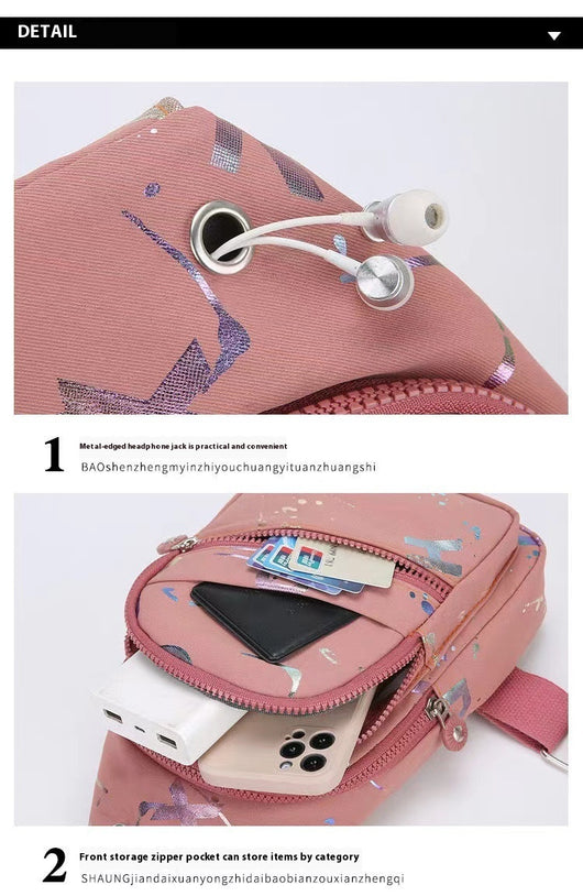 Mochila Bandolera Mujer con Tela Oxford - Bolsa Pecho Cruzada - Image 15