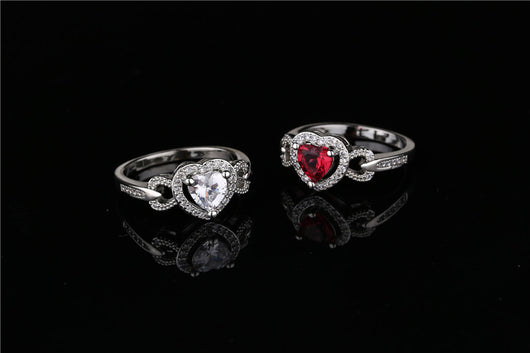 Pulsera Personalizada Anillo Corazón Rojo para Boda - Image 7
