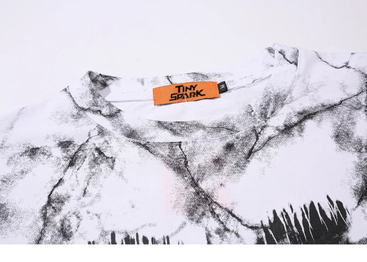 Playera Gráfica Efecto Humo Sucio - Image 15