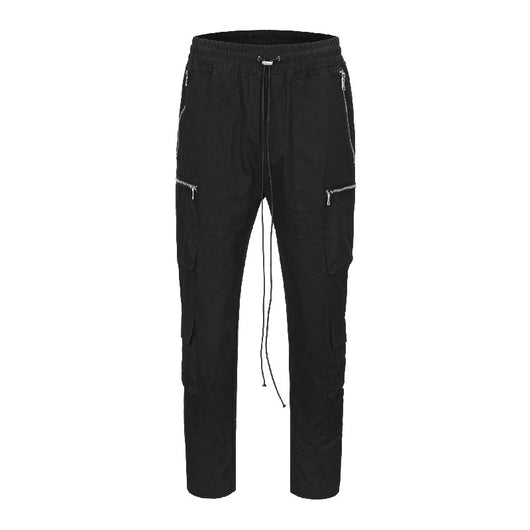 Pantalones Cargo Holgados con Cordón y Diseño de Hebilla - Ropa de Trabajo Funcional - Image 8