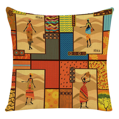 Funda de Cojín Decorativa Africana para Cama y Auto - Image 5