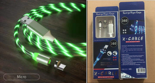Cable de Carga Magnético Rápido con LED - USB Tipo-C, Micro USB y Lightning - Image 25