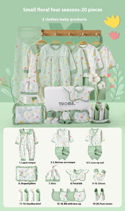 Conjunto de Ropa para Bebé Recién Nacido - Caja Regalo Verano Tela Ligera - Image 14