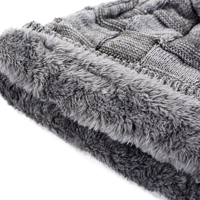 Gorro Tejido Abrigo con Forro Polar para Hombre - Ideal para Otoño e Invierno - Image 12