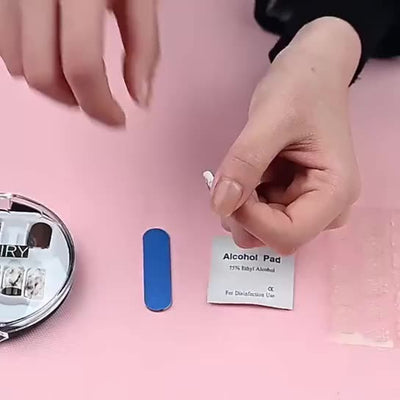 Uñas Postizas Largas con Patrón Mármol y Acabado Brillante Estilo Europeo - Image 17