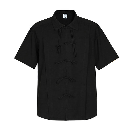 Camisa Retro de Colores Sólidos Personalizable para Hombre - Image 14