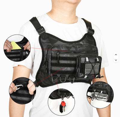 Chaleco Deportivo con Bolsa de Pecho para Hombre - Image 2