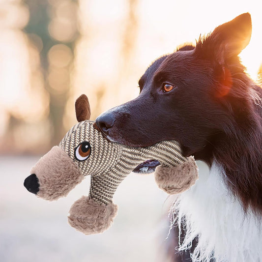 Juguete Interactivo para Perros Grandes - Peluche Chirriante Resistente