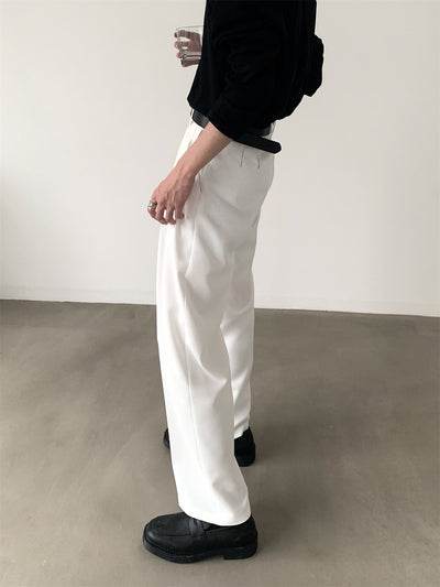 Pantalones Anchos Efecto Drapeado Estilo Urbano Relajado - Image 29