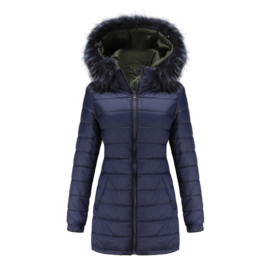 Parka Acolchada con Cuello de Piel Desmontable Reversible - Image 22