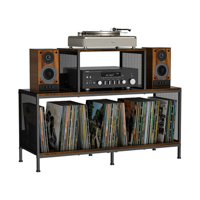 Mueble Tocadiscos Dual con Almacenamiento para Vinilos - Image 6