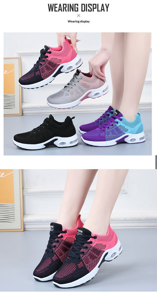 Zapatillas Deportivas Flyknit Mesh para Mujer - Tallas Grandes Cómodas - Image 15