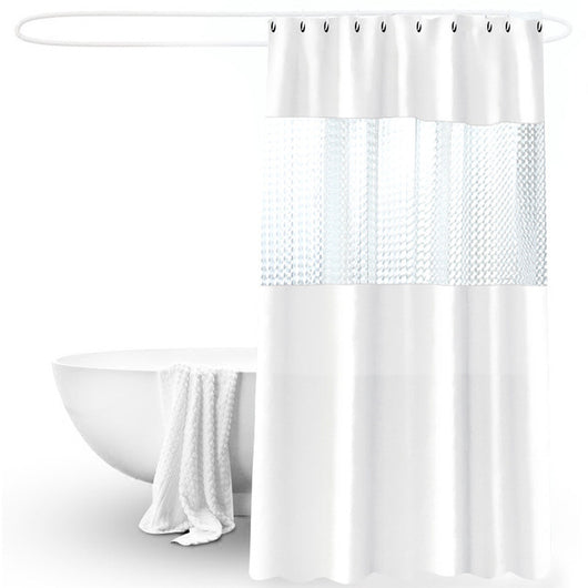 Cortina de Baño Translúcida Impermeable Antimoho para Ducha - Image 25