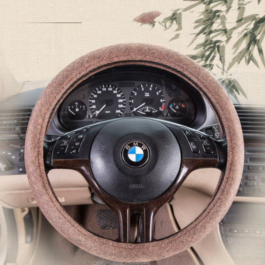 Funda para Volante de Auto Blanca Circular Premium - Image 4