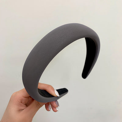 Diadema Retro de Satén con Esponja - Accesorio para Cabello Francés de Ancho Generoso - Image 118