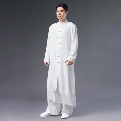 Túnica Hanfu Blanca de Verano para Hombre - Disfraz Hada Chifón Tradicional Chino - Image 7