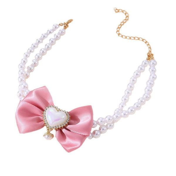 Collar Princesa con Dije Corazón para Mascotas