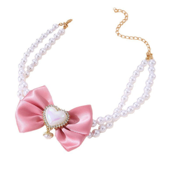 Collar Princesa con Dije Corazón para Mascotas