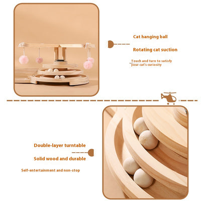 Juguete Interactivo Giratorio para Gatos con Pelota de Entretenimiento - Image 3