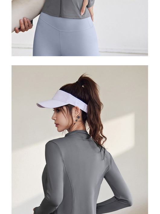 Chaqueta Deportiva Mujer Manga Larga Ajustada para Running, Fitness y Yoga - Image 34