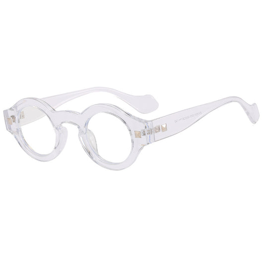 Gafas Retro Montura Pequeña Redonda Carey Marrón - Image 13