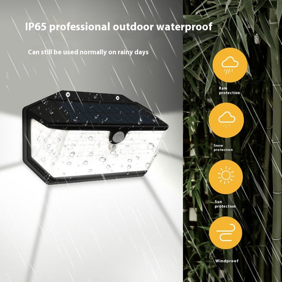 Lámpara LED Solar para Patio con Sensor de Movimiento - 5 Caras